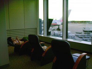 Kick-ass seats at Narita Airport