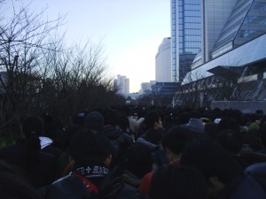 Crowds Outside Big Sight - Day 3