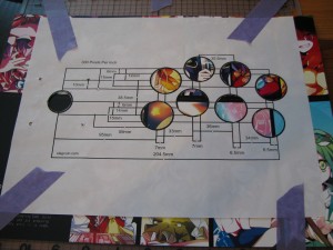 Hole-cutting template