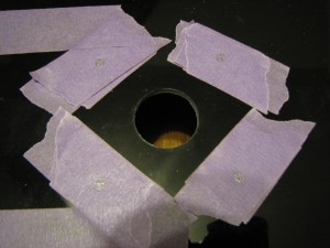 Stick Holes Ready to Cut