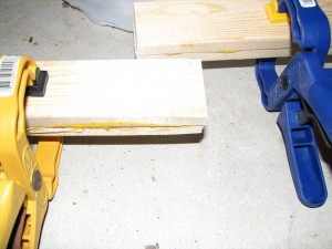 Gluing and Clamping Wood Planks