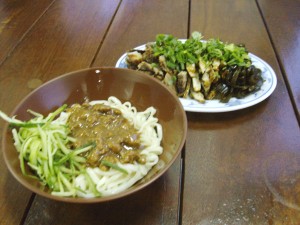 Zha Jiang Mian + Side Dishes